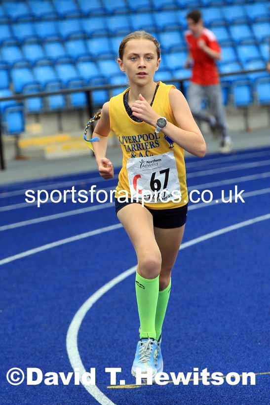 Girls under-13s 2022 Northern Road Relays, SportsCity, Manchester. Photo: David T. Hewitson/Sports for All Pics